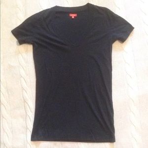 MADEWELL hi-line black v-neck